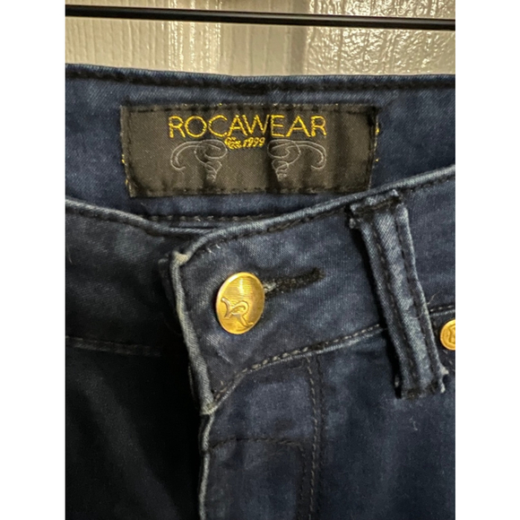 Women's Y2K Rocawear Blue Jeans Size 5 EUC Preowned - Picture 2 of 11